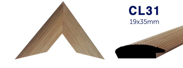 MOLDURA DE MADERA LISA CL-031