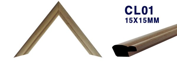 MOLDURA DE MADERA LISA CL-001