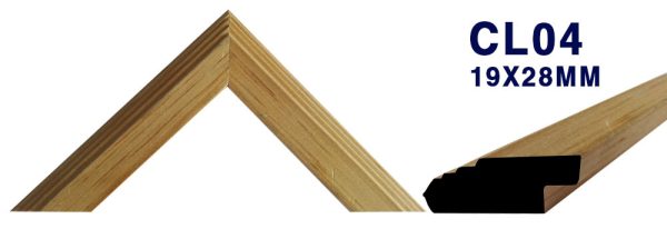 MOLDURA DE MADERA LISA CL-004
