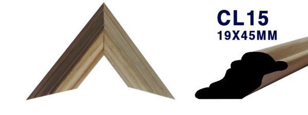 MOLDURA DE MADERA LISA CL-015