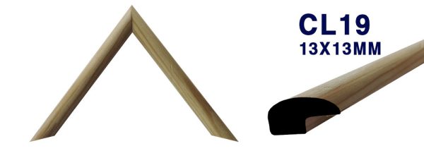 MOLDURA DE MADERA LISA CL-019