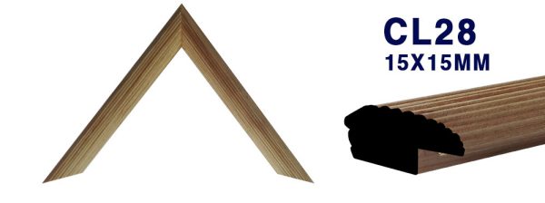 MOLDURA DE MADERA LISA CL-028