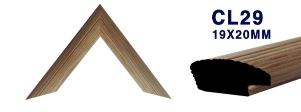 MOLDURA DE MADERA LISA CL-029