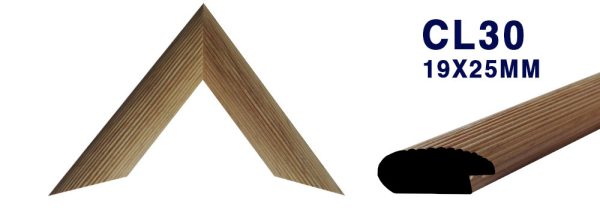 MOLDURA DE MADERA LISA CL-030