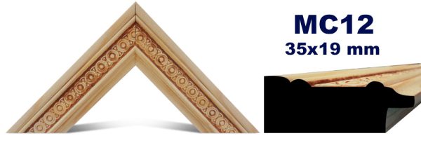 MOLDURA DE MADERA GRABADA MC-012