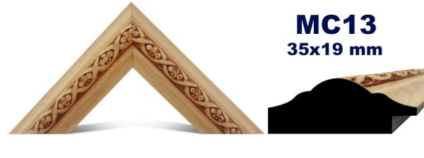 MOLDURA DE MADERA GRABADA MC-013