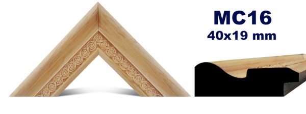 MOLDURA DE MADERA GRABADA MC-016