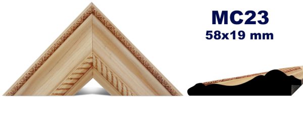 MOLDURA DE MADERA GRABADA MC-023
