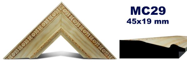 MOLDURA DE MADERA GRABADA MC-029