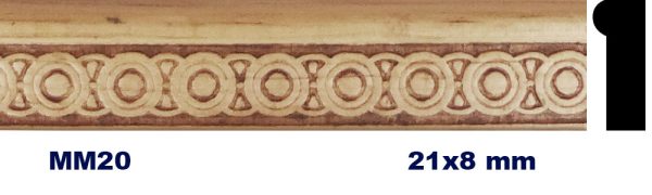 MOLDURA DE MADERA GRABADA MM-020
