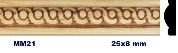MOLDURA DE MADERA GRABADA MM-021