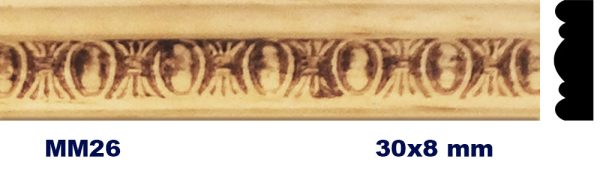 MOLDURA DE MADERA GRABADA MM-026
