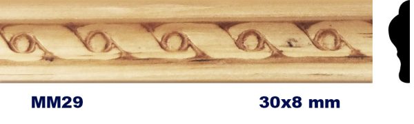 MOLDURA DE MADERA GRABADA MM-029